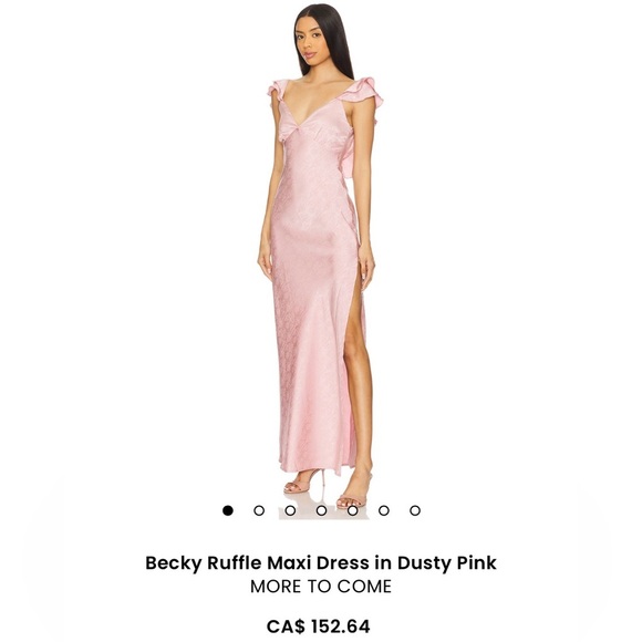 More To Come Dresses & Skirts - New Becky Ruffle Maxi Dress in Dusty Pink MORE TO COME Sz XXS